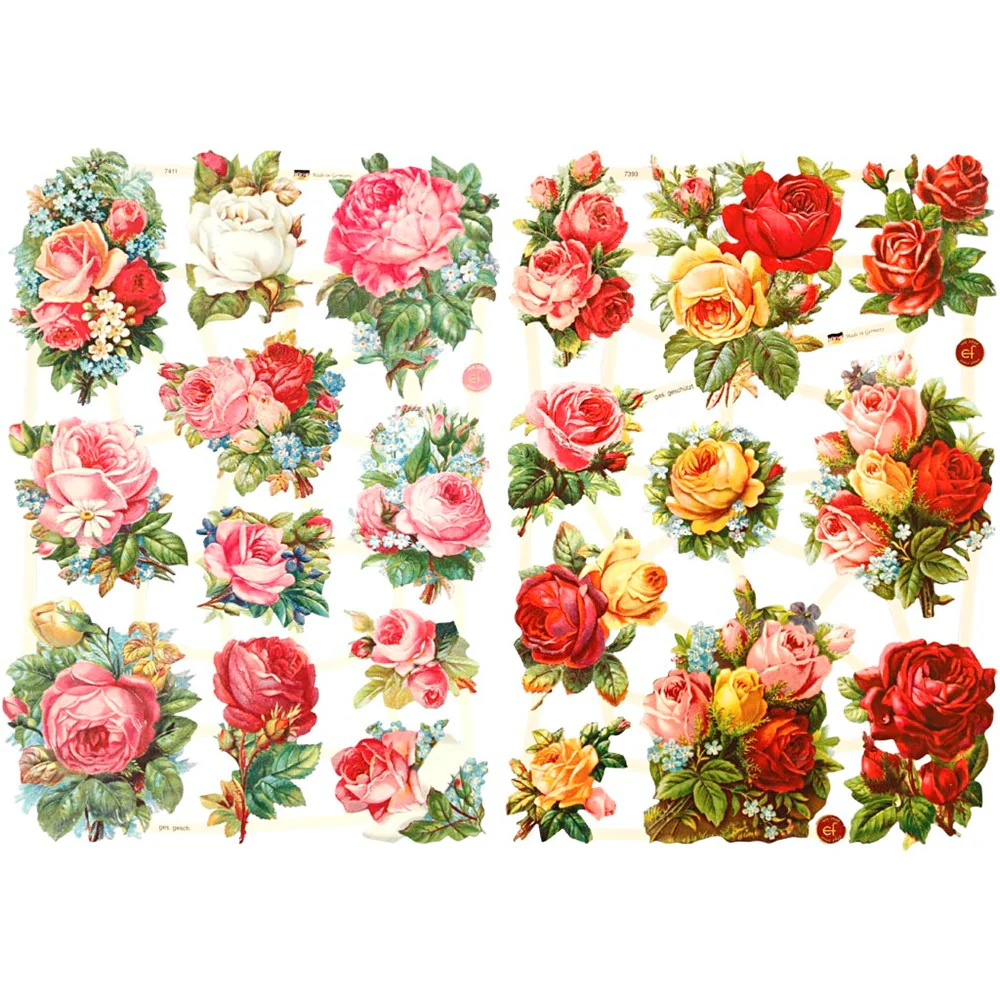 Vintage Die-Cuts: Roses