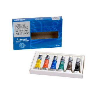 Cotman Watercolour Tube Set 6 x 8ml