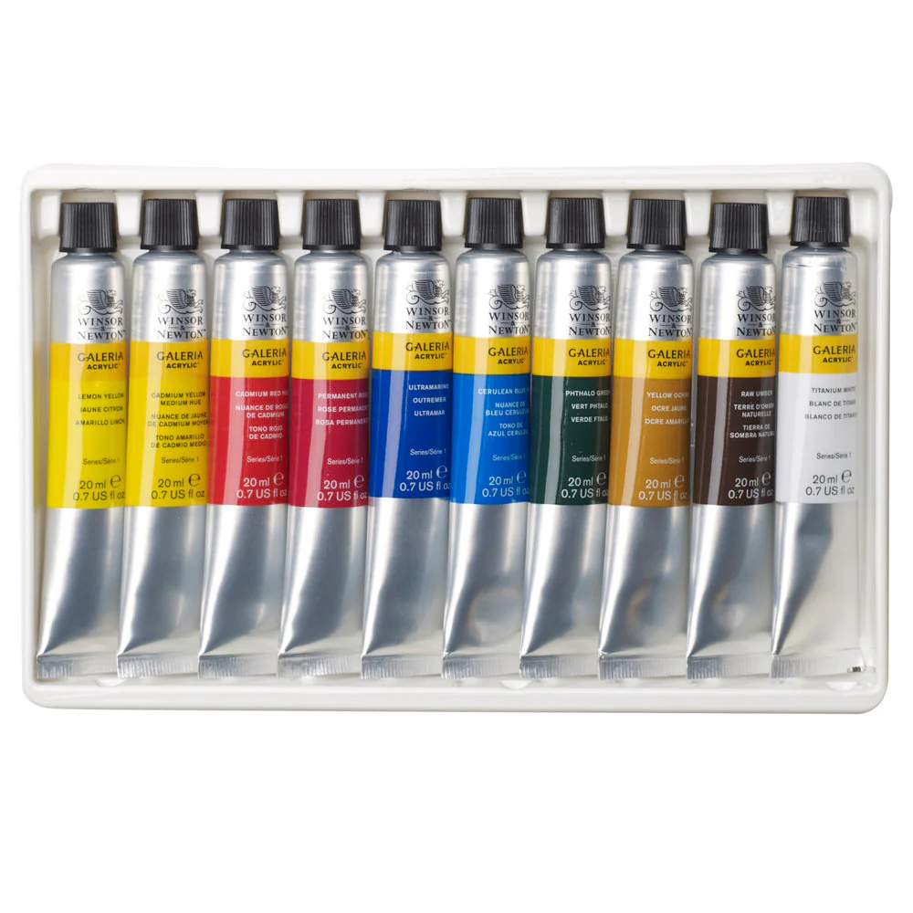 W&N Galeria Acrylic 10 x 20ml Tube Set - Image 3