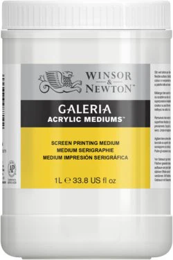 W&N Galeria Screen Printing 1ltr Acrylic Medium