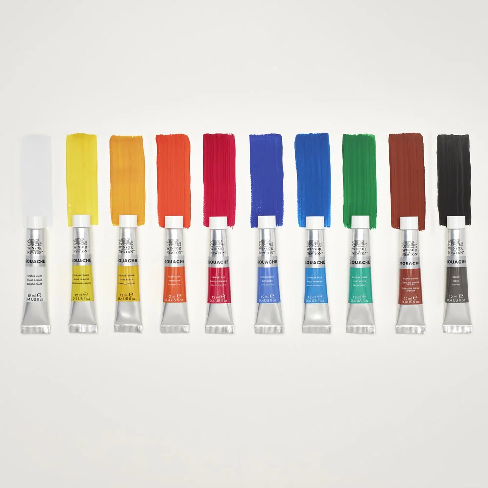 W&N Gouache Colour Set 10 x 12ml - Image 2