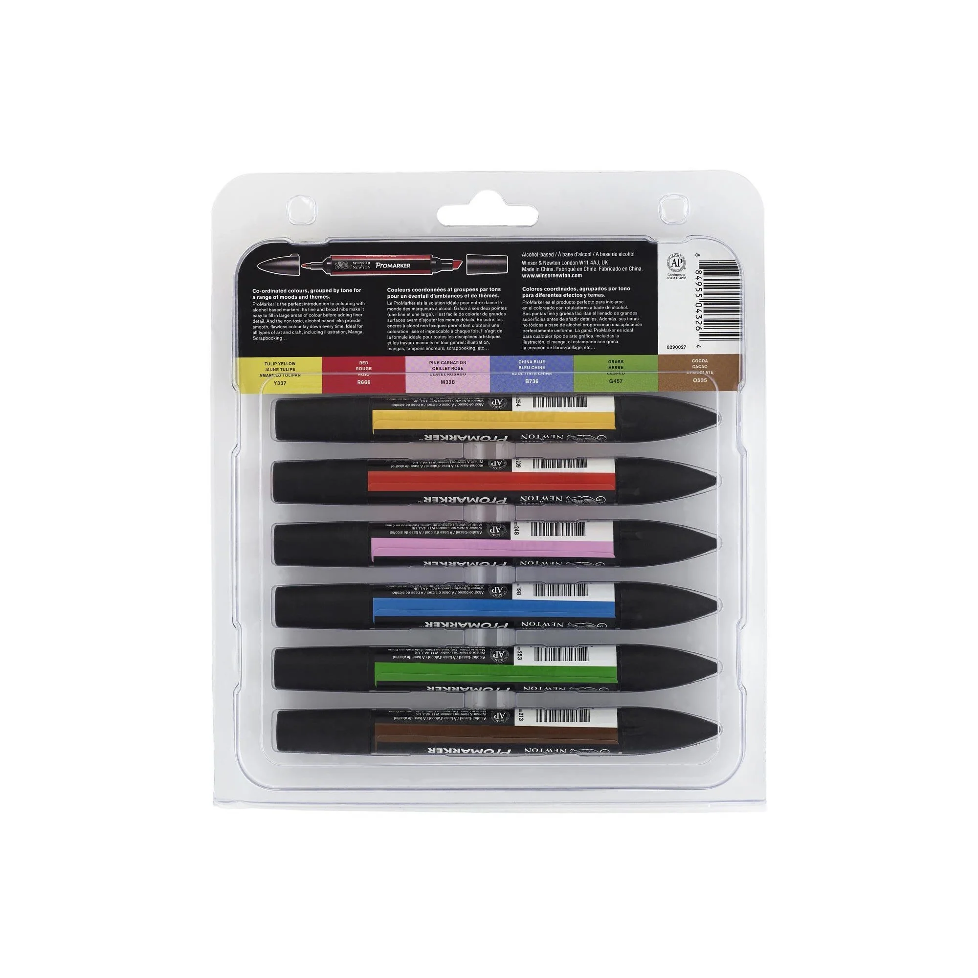 W&N Promarker 6pc Mid Tones - Image 2