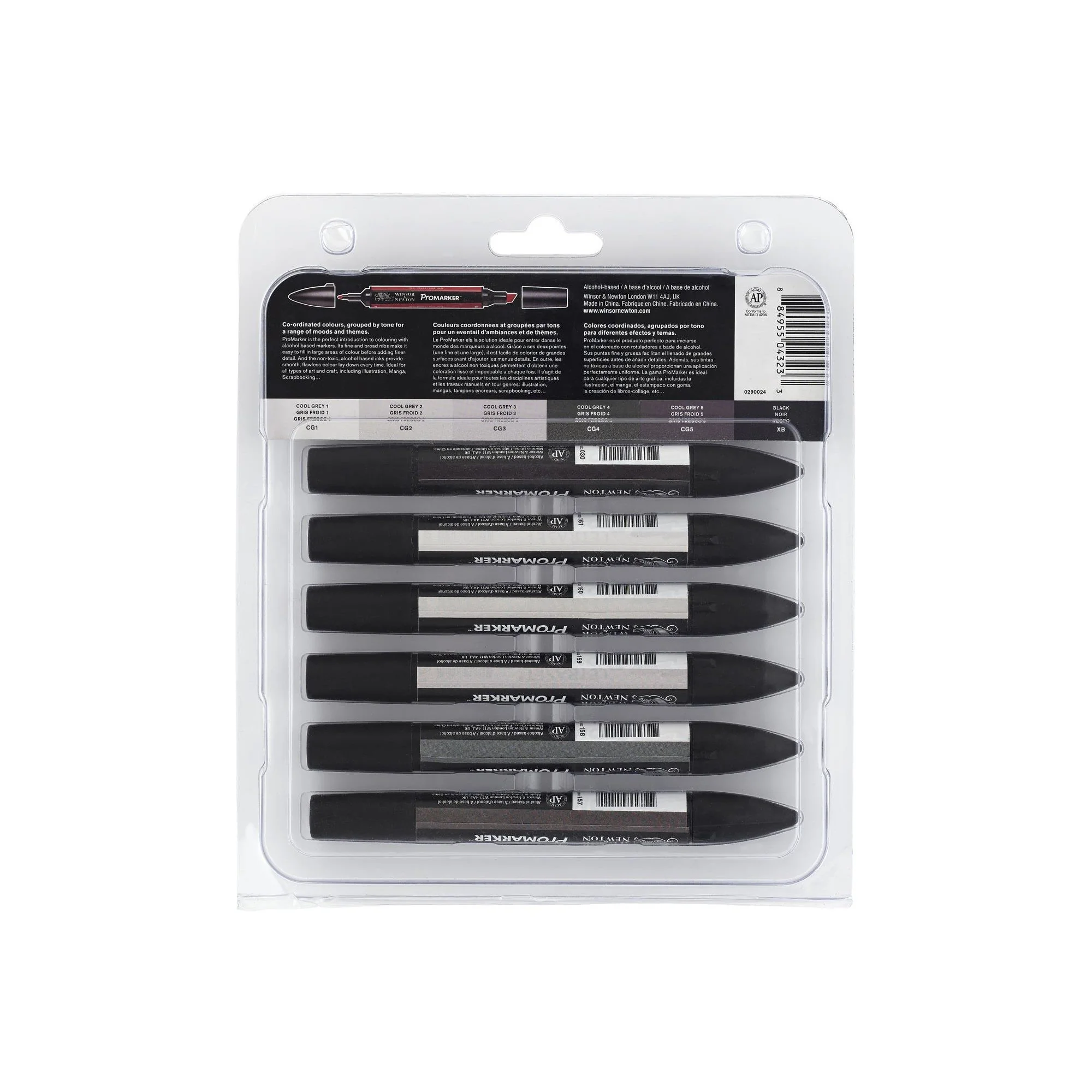 W&N Promarker 6pc Neutral Tones - Image 2