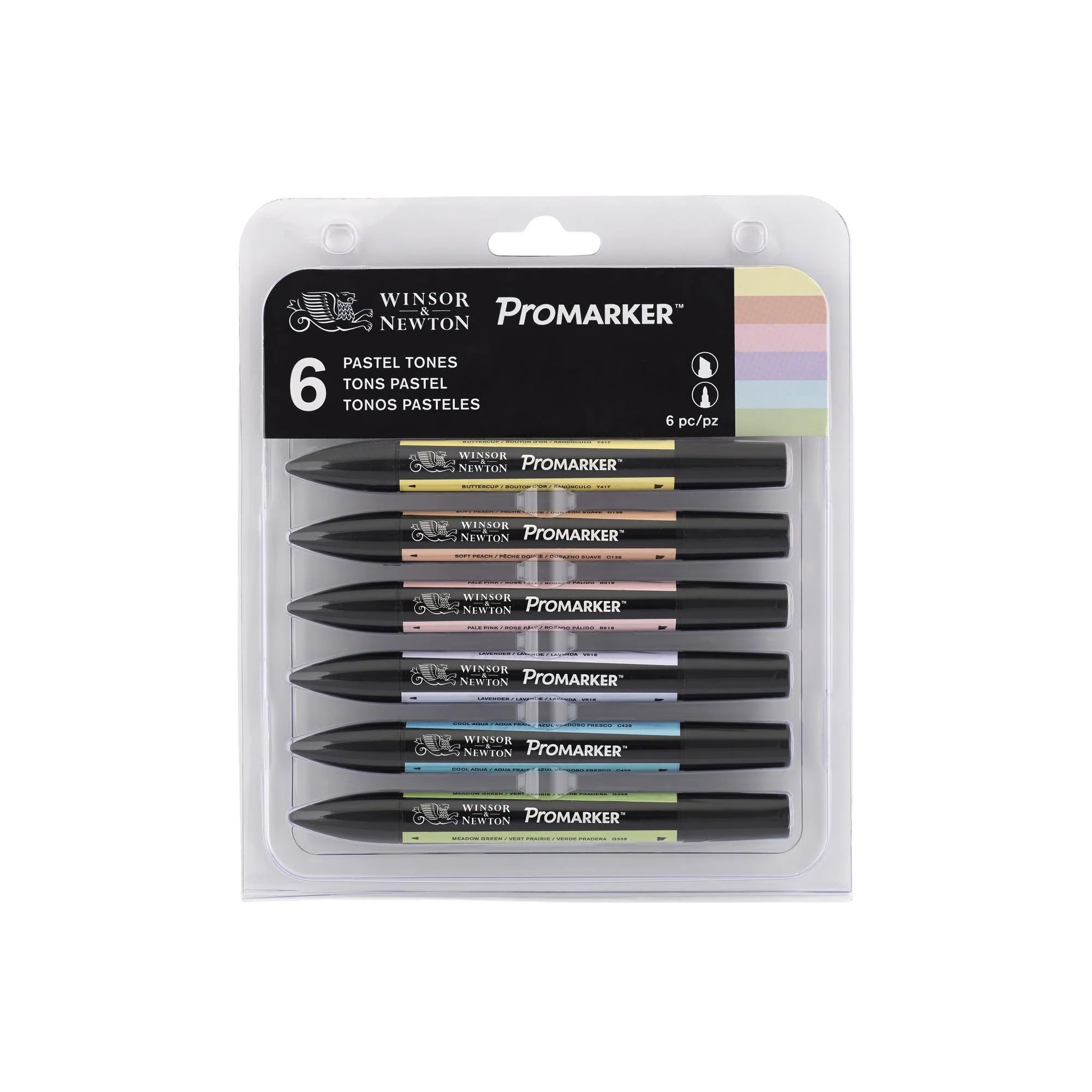 W&N Promarker 6pc Pastel Tones