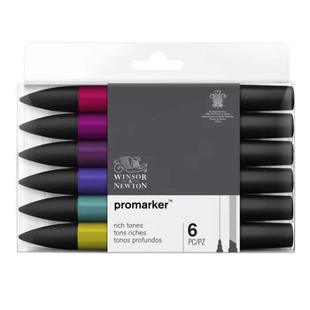 W&N Promarker 6pc Rich Tones - Image 4