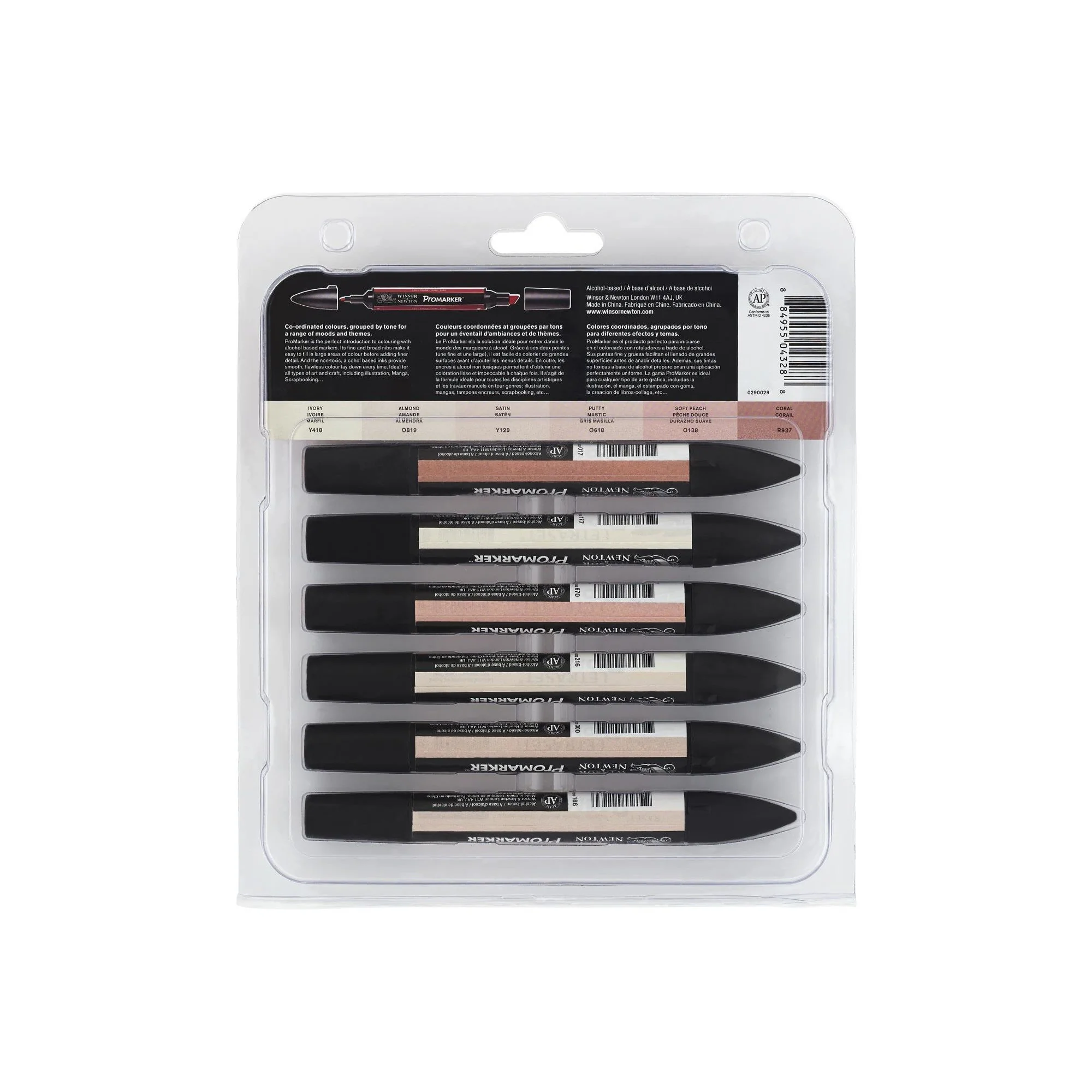 W&N Promarker 6pc Skin Tones Set 1 - Image 2