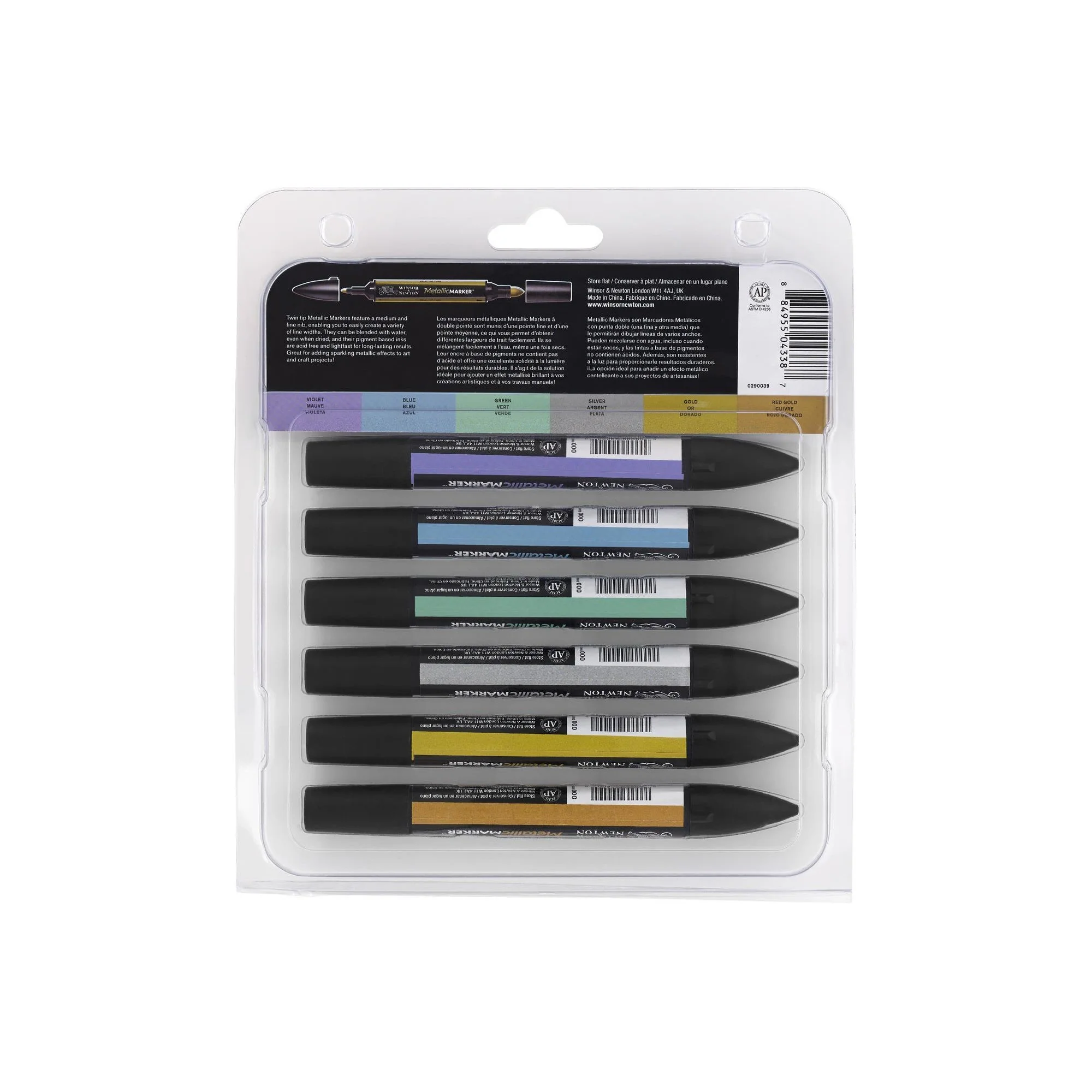 W&N Promarker 6pc Metallicmarker Set 1 - Image 2