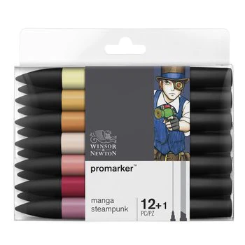 W&N Promarker 12+1pc Manga Steampunk