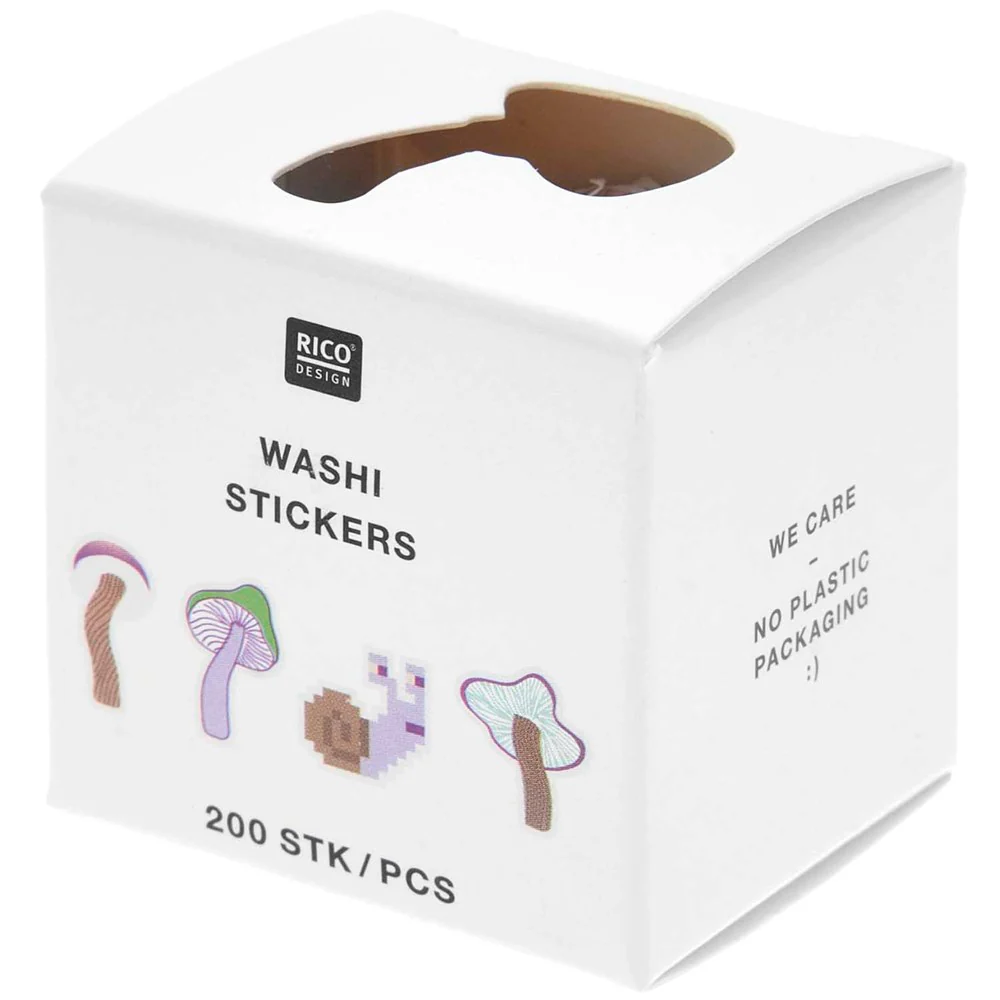 Paper Poetry Big Shroomies Mushroom Washi Stickers Roll