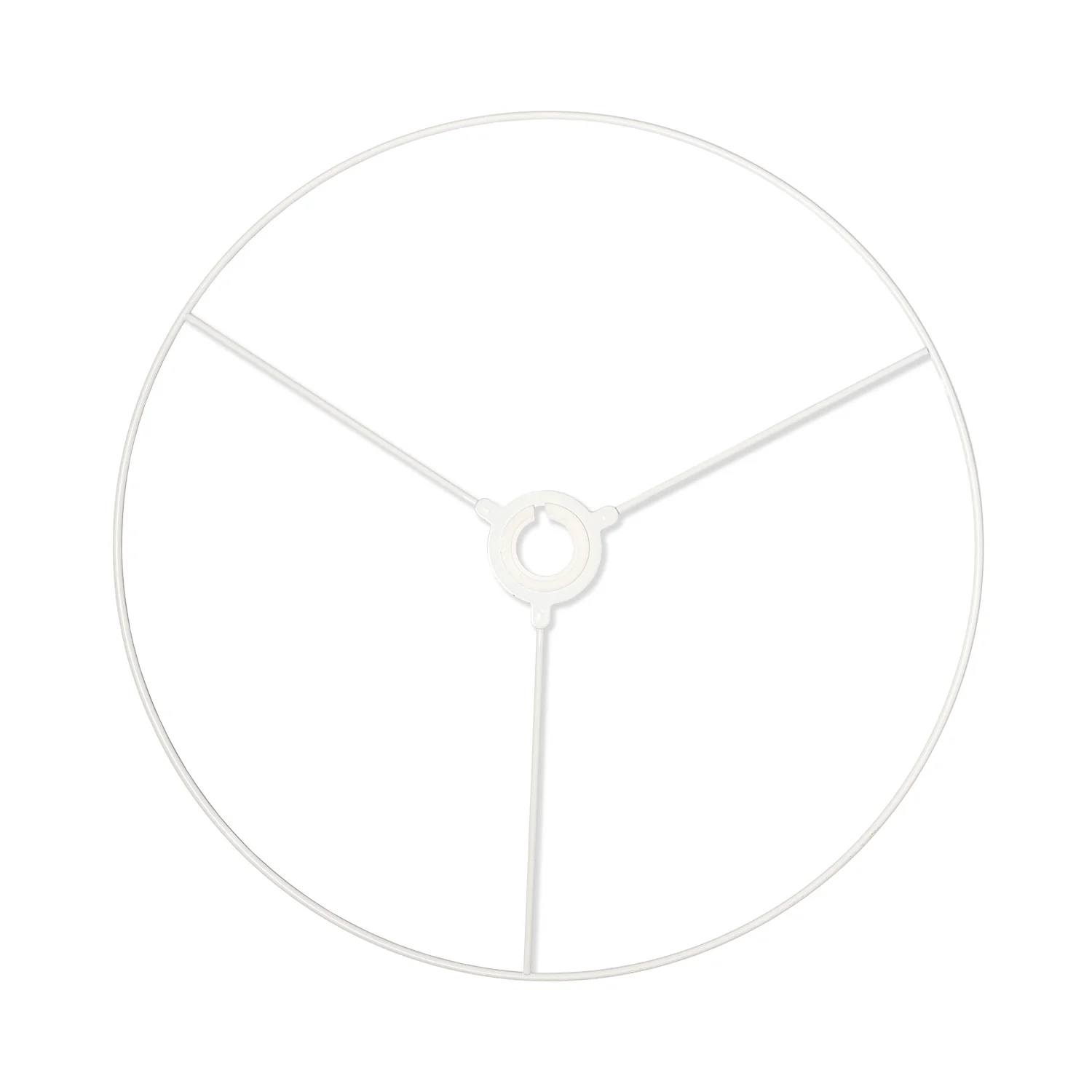 Utility Ring White Coated Lampshade Frame - Image 13