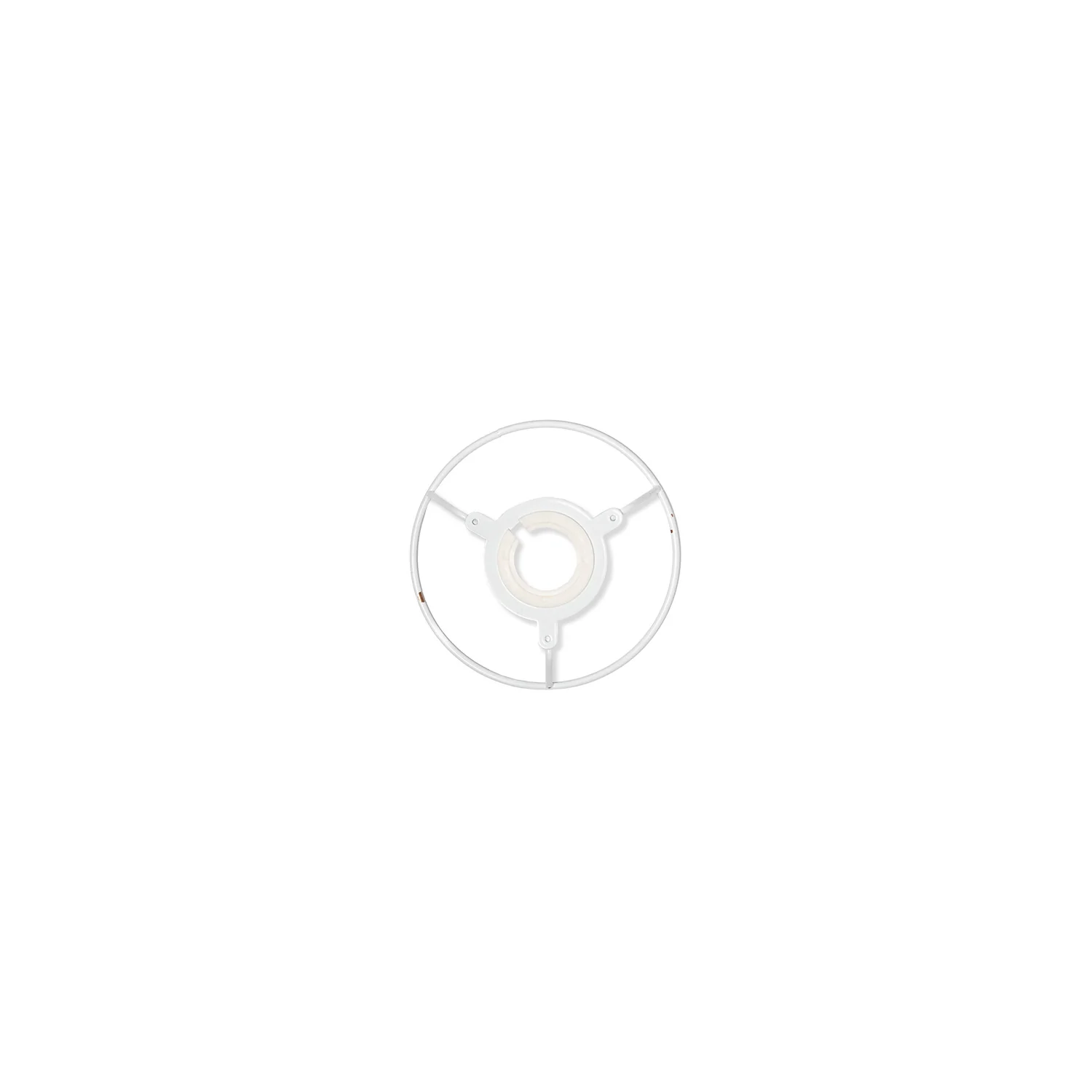 Utility Ring White Coated Lampshade Frame - Image 3