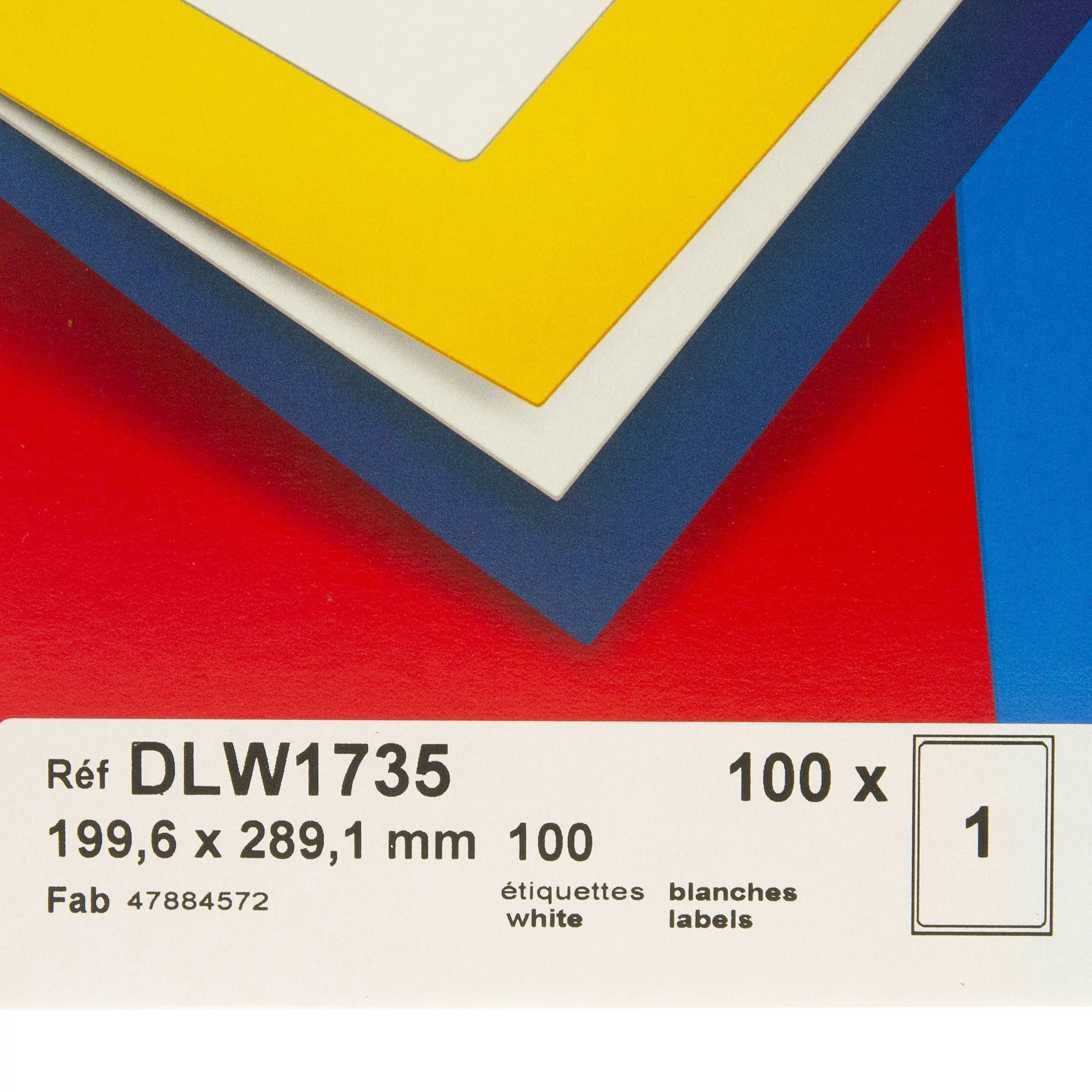White Labels 199.6mm x 289.1mm 100pk - Image 2
