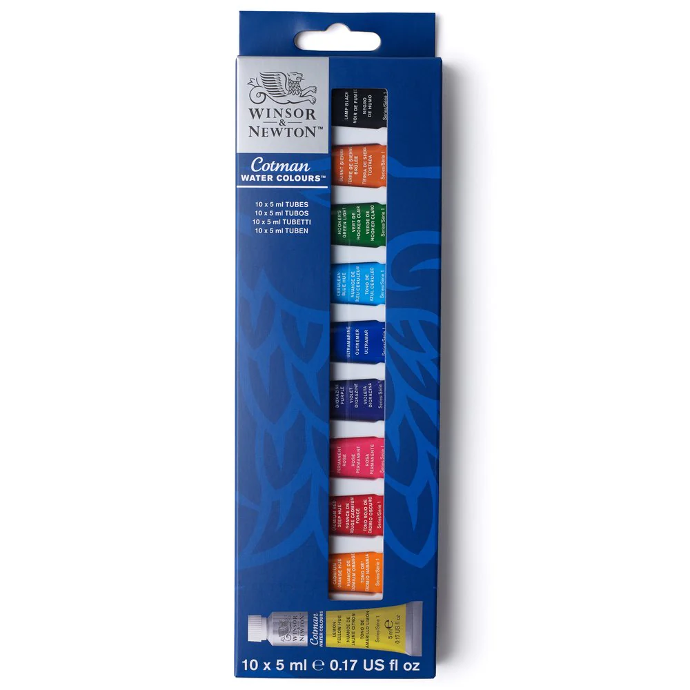 Cotman Watercolour Tube Set 10 x 5ml