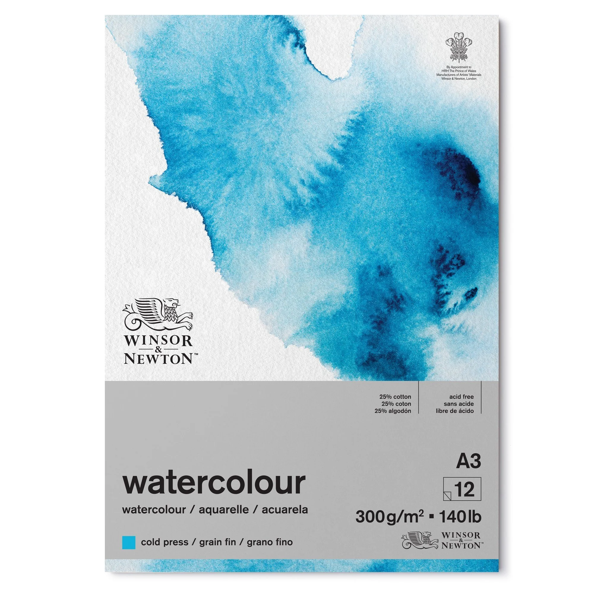 W&N Watercolour Pad Glue Bound A3 CP