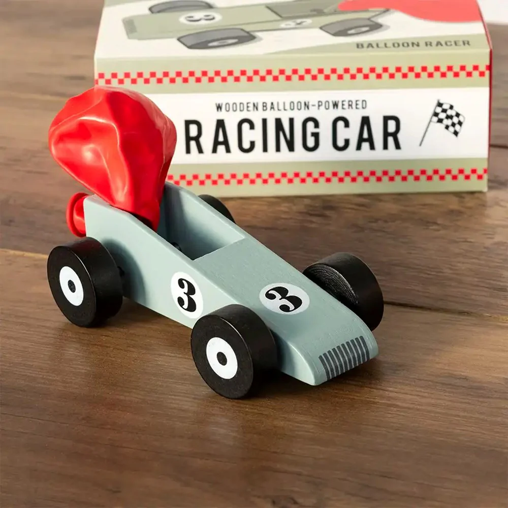 Wooden Balloon-Powered Racing Car - Image 2