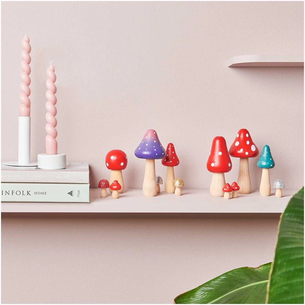 Rico Wooden Mushroom Red - Image 2
