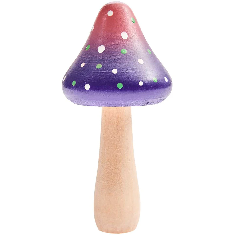Rico Wooden Mushroom Purple Metallic