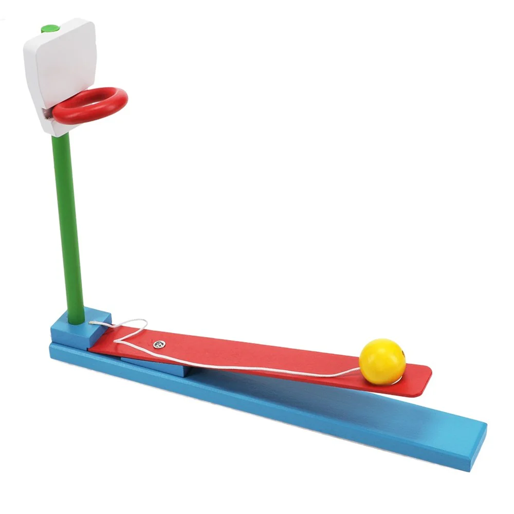 Wooden tabletop basketball game - Image 2