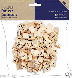 Wooden Tile Letter (200pcs)