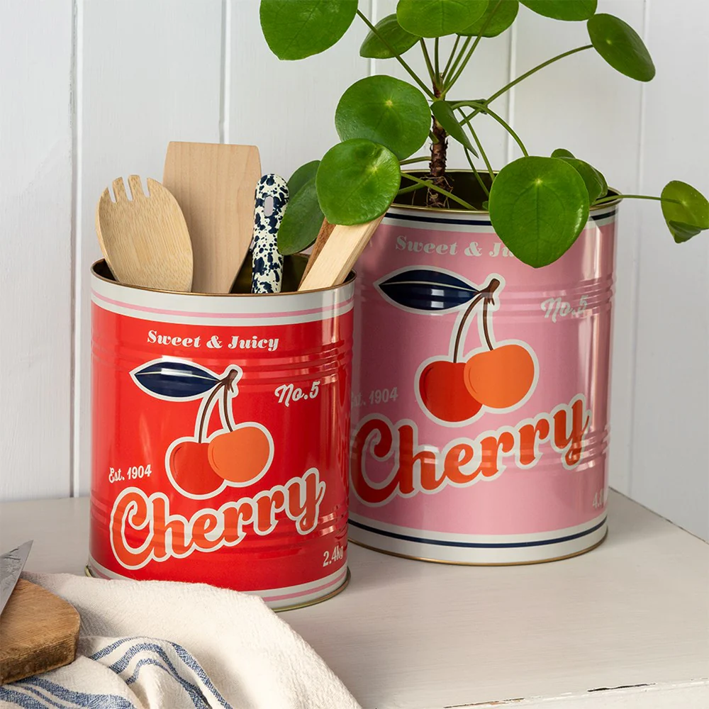 XL storage tins (set of 2) - Cherry - Image 2