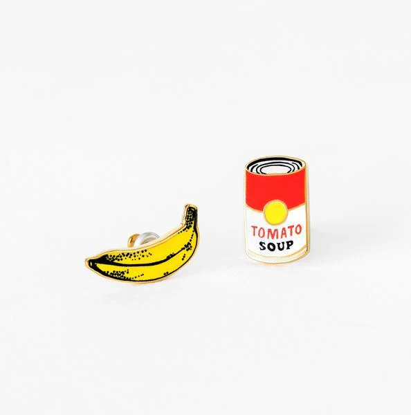YOW: Earrings - Pop Art Soup & Banana - Image 2