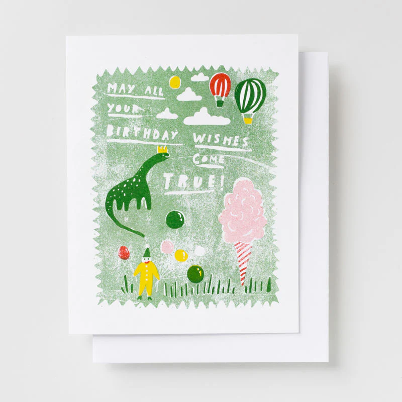 YOW: Riso Card - Dino Birthday Wishes
