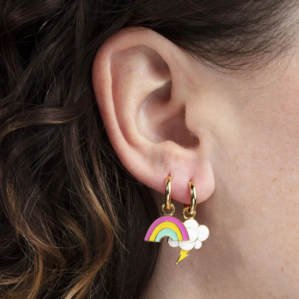 YOW: Earrings - Rainbow & Cloud - Image 2