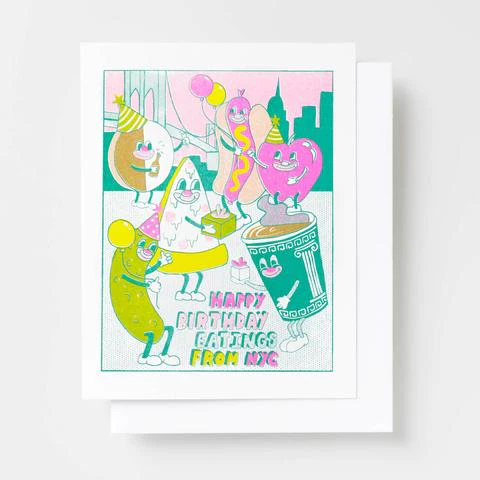 YOW: Riso Card - NYC Birthday Eatings